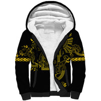 Filipino Sun Tribal Tattoo Sherpa Hoodie Philippines Inspired Barong Simple Gold
