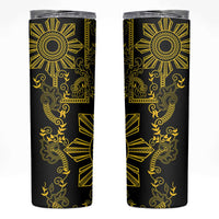 Filipino Sun Tribal Tattoo Skinny Tumbler Philippines Inspired Barong Simple Gold
