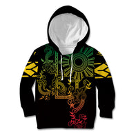 Filipino Sun Tribal Tattoo Kid Hoodie Philippines Inspired Barong Reggae Art