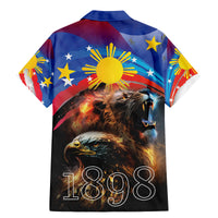 Philippines Lion and Eagle 1898 Family Matching Mermaid Dress and Hawaiian Shirt Pilipinas Maligayang Araw ng Kalayaan