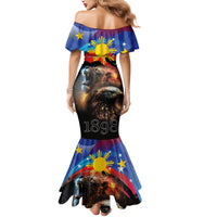 Philippines Lion and Eagle 1898 Mermaid Dress Pilipinas Maligayang Araw ng Kalayaan LT9 - Polynesian Pride