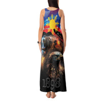 Philippines Lion and Eagle 1898 Tank Maxi Dress Pilipinas Maligayang Araw ng Kalayaan LT9 - Polynesian Pride