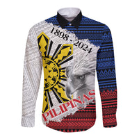 Philippines 126th Independence Day Long Sleeve Button Shirt Pilipinas Hunyo 12 Maligayang Araw ng Kalayaan