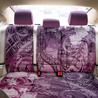 Pacific Beauty Girl Back Car Seat Cover Pink Polyneisan Tribal Vintage Motif