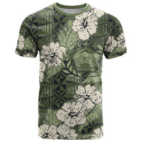 Tongan Kupesi Ngatu Hibiscus Vintage Motif T Shirt