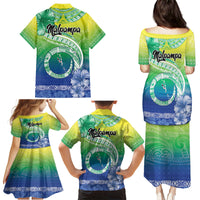 Malpampa Vanuatu Family Matching Puletasi and Hawaiian Shirt Hibiscus Sand Drawing with Pacific Pattern LT9 - Polynesian Pride