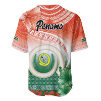 Penama Vanuatu Baseball Jersey Hibiscus Sand Drawing with Pacific Pattern LT9 - Polynesian Pride