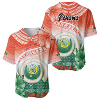 Penama Vanuatu Baseball Jersey Hibiscus Sand Drawing with Pacific Pattern LT9 - Polynesian Pride