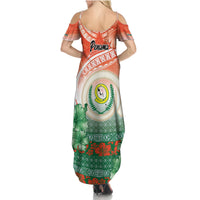 Penama Vanuatu Family Matching Summer Maxi Dress and Hawaiian Shirt Hibiscus Sand Drawing with Pacific Pattern LT9 - Polynesian Pride
