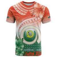 Penama Vanuatu T Shirt Hibiscus Sand Drawing with Pacific Pattern LT9 Red Art - Polynesian Pride