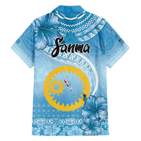 Sanma Vanuatu Family Matching Tank Maxi Dress and Hawaiian Shirt Hibiscus Sand Drawing with Pacific Pattern LT9 - Polynesian Pride
