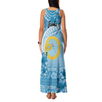 Sanma Vanuatu Family Matching Tank Maxi Dress and Hawaiian Shirt Hibiscus Sand Drawing with Pacific Pattern LT9 - Polynesian Pride