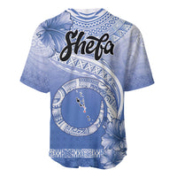Shefa Vanuatu Baseball Jersey Hibiscus Sand Drawing with Pacific Pattern LT9 - Polynesian Pride