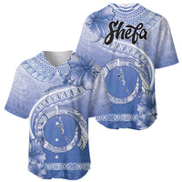Shefa Vanuatu Baseball Jersey Hibiscus Sand Drawing with Pacific Pattern LT9 - Polynesian Pride