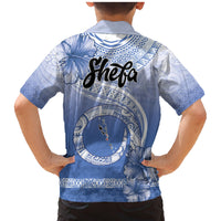 Shefa Vanuatu Family Matching Mermaid Dress and Hawaiian Shirt Hibiscus Sand Drawing with Pacific Pattern LT9 - Polynesian Pride