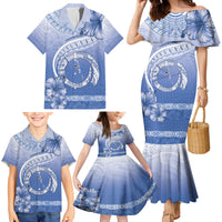 Shefa Vanuatu Family Matching Mermaid Dress and Hawaiian Shirt Hibiscus Sand Drawing with Pacific Pattern LT9 - Polynesian Pride