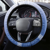 Shefa Vanuatu Steering Wheel Cover Hibiscus Sand Drawing with Pacific Pattern