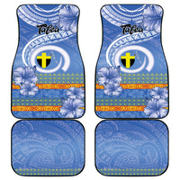 Tafea Vanuatu Car Mats Hibiscus Sand Drawing with Pacific Pattern