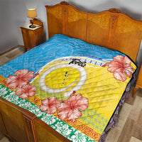 Torba Vanuatu Quilt Hibiscus Sand Drawing with Pacific Pattern LT9 - Polynesian Pride