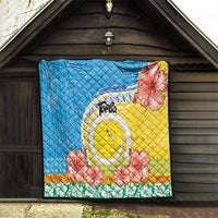 Torba Vanuatu Quilt Hibiscus Sand Drawing with Pacific Pattern LT9 - Polynesian Pride