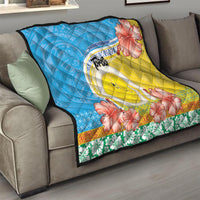 Torba Vanuatu Quilt Hibiscus Sand Drawing with Pacific Pattern LT9 - Polynesian Pride