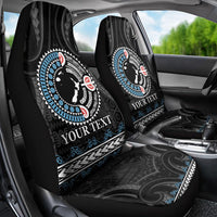 Custom Fiji and New Zealand Car Seat Cover Maori Fern Mix Tapa Tribal Unique