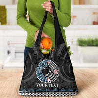 Custom Fiji and New Zealand Grocery Bag Maori Fern Mix Tapa Tribal Unique