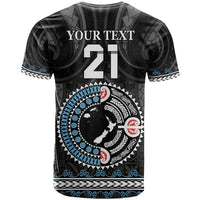Custom Fiji and New Zealand T Shirt Maori Fern Mix Tapa Tribal Unique LT9 - Polynesian Pride