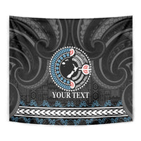 Custom Fiji and New Zealand Tapestry Maori Fern Mix Tapa Tribal Unique