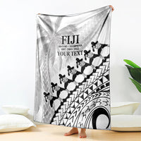 Custom Fiji Rugby Cibi Dance Blanket Create History World Cup Sevens