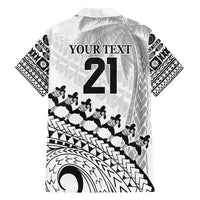 Custom Fiji Rugby Cibi Dance Family Matching Short Sleeve Bodycon Dress and Hawaiian Shirt Create History World Cup Sevens