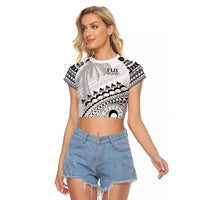 Custom Fiji Rugby Cibi Dance Raglan Cropped T Shirt Create History World Cup Sevens