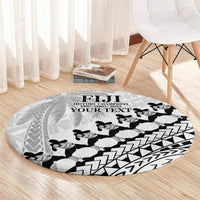 Custom Fiji Rugby Cibi Dance Round Carpet Create History World Cup Sevens