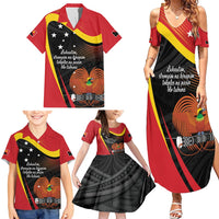 Personalised Papua Niugini Tok Pisin Wik Family Matching Summer Maxi Dress and Hawaiian Shirt LT9 - Polynesian Pride