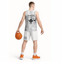 Hawaii Lei Kamehameha Basketball Jersey Ke'oke'o Seamless Pattern Hibiscus Flower