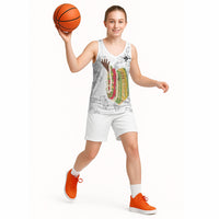 Hawaii Lei Kamehameha Basketball Jersey Ke'oke'o Seamless Pattern Hibiscus Flower