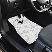 Hawaii Lei Kamehameha Car Mats Ke'oke'o Seamless Pattern Hibiscus Flower