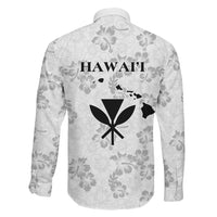 Hawaii Lei Kamehameha Family Matching Long Sleeve Bodycon Dress and Hawaiian Shirt Ke'oke'o Seamless Pattern Hibiscus Flower LT9 - Polynesian Pride