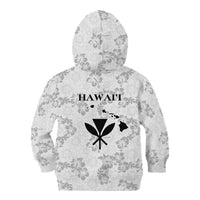 Hawaii Lei Kamehameha Kid Hoodie Ke'oke'o Seamless Pattern Hibiscus Flower