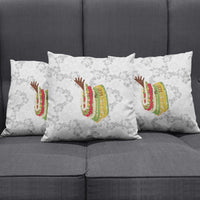Hawaii Lei Kamehameha Pillow Cover Ke'oke'o Seamless Pattern Hibiscus Flower