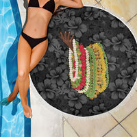 Hawaii Lei Kamehameha Beach Blanket Ele'ele Seamless Pattern Hibiscus Flower