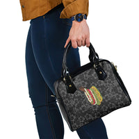 Hawaii Lei Kamehameha Shoulder Handbag Ele'ele Seamless Pattern Hibiscus Flower