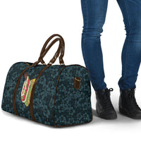 Hawaii Lei Kamehameha Travel Bag Uliuli Seamless Pattern Hibiscus Flower