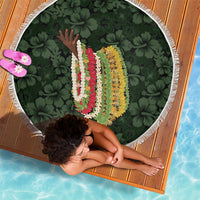 Hawaii Lei Kamehameha Beach Blanket Oma'oma'o Seamless Pattern Hibiscus Flower