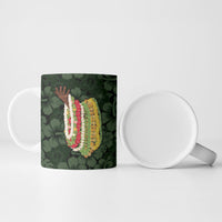 Hawaii Lei Kamehameha Ceramic Mug Oma'oma'o Seamless Pattern Hibiscus Flower LT9 - Polynesian Pride