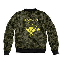 Hawaii Lei Kamehameha Bomber Jacket Melemele Seamless Pattern Hibiscus Flower