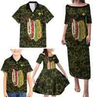 Hawaii Lei Kamehameha Family Matching Puletasi and Hawaiian Shirt Melemele Seamless Pattern Hibiscus Flower LT9 - Polynesian Pride