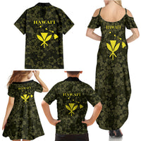 Hawaii Lei Kamehameha Family Matching Summer Maxi Dress and Hawaiian Shirt Melemele Seamless Pattern Hibiscus Flower LT9 - Polynesian Pride