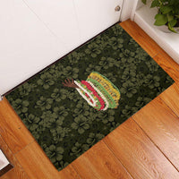 Hawaii Lei Kamehameha Rubber Doormat Melemele Seamless Pattern Hibiscus Flower LT9 - Polynesian Pride