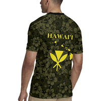 Hawaii Lei Kamehameha Rugby Jersey Melemele Seamless Pattern Hibiscus Flower